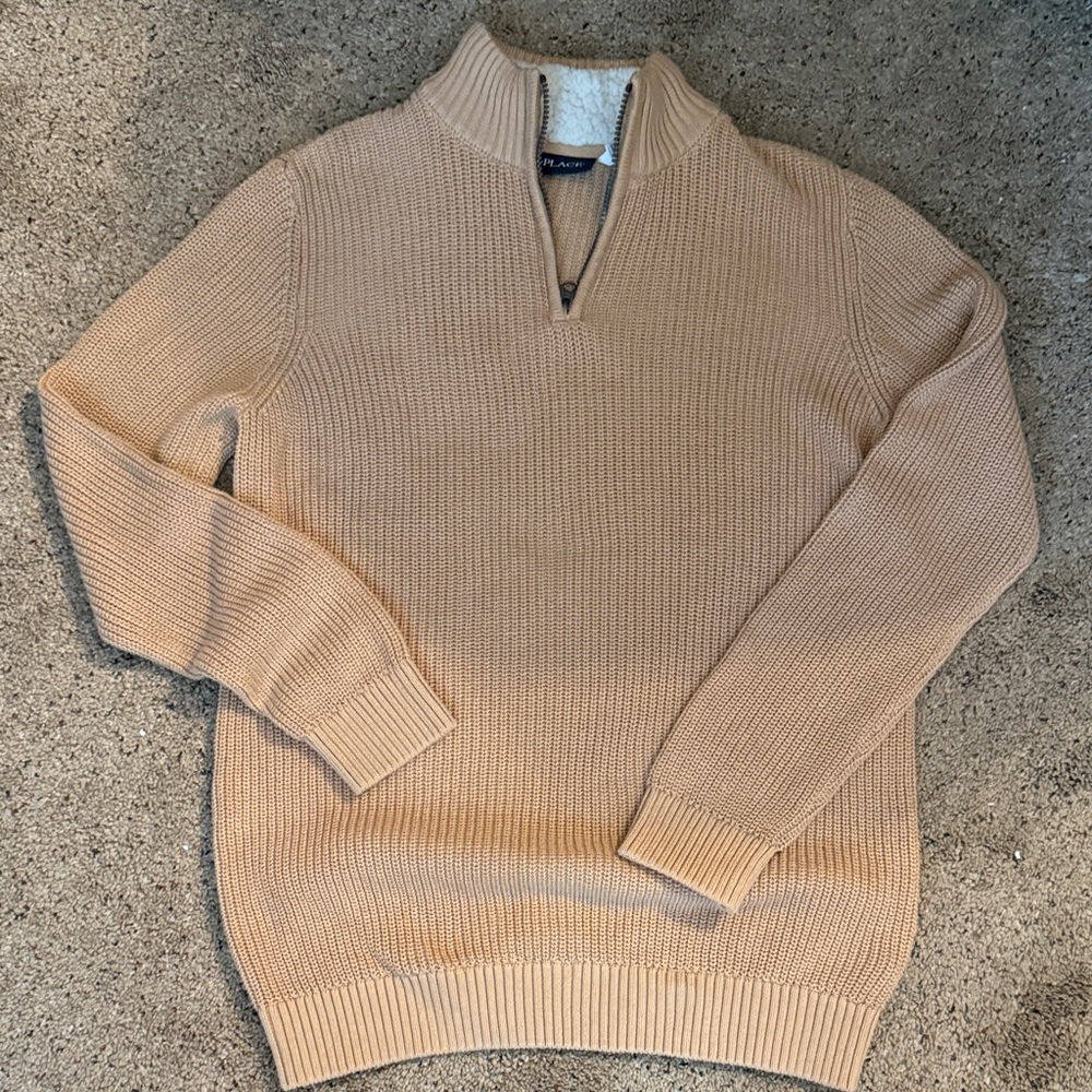 Boys Tan Sweater